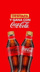 Si quieres participar por estos premios, ve por tu Coca-Cola y busca el código en la tapa dorada. | Coca-Cola