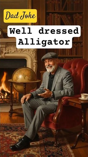 Dad Joke: Well Dressed Alligator