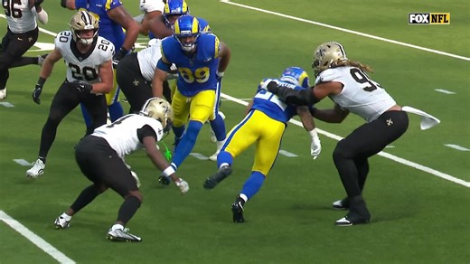 Chase Young slings down Blake Corum on TFL | Saints-Rams Highlights | 2025 NFL Week 9