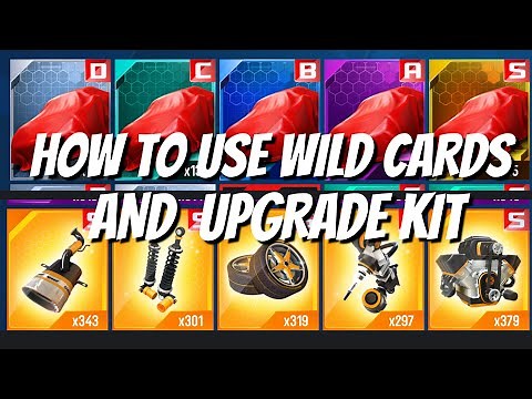 Asphalt 8 Gameplay / How to use wild cards and kit cards