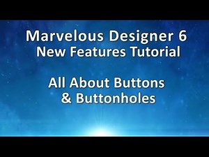 Marvelous Designer Buttons & Buttonholes Tutorial, Camille Kleinman