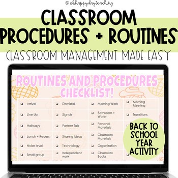 Back to School Routines and Procedures. Classroom Management. Class Routines