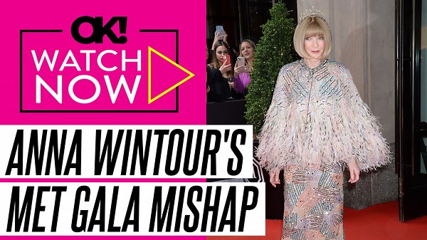 Anna Wintour's Fashion Faux Pas! Editor Walks Met Gala 2025 Blue Carpet With a Lipstick Stain on Her Dress: Photo