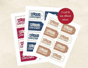 Christmas Printable Gift Tags - Etsy Australia