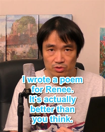 A poet's death warranted a poem. I wrote one. If you don’t have time to hear me read, here’s the text: Dead Poets Society – Renee and I Huey Li She was a poet and, So am I. As words Not airlines or Airbnbs, But words, Are what set us free. As the heart bleeds into Times New Roman, And eternalized on a solid state drive, We feel almost not afraid To die. * She had a wife and, So do I. Blessed with a smile The first thing each morning and The last thing each night We want to be heroes for them Yet
