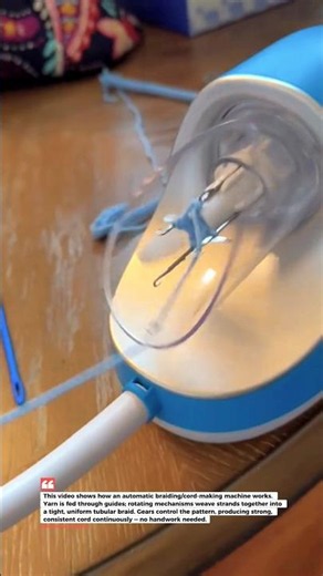 Automatic Cord Knitting Machine: Fast & Perfect Results 🧶✨