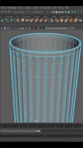How to Model a Trash Can/Dustbin in Autodesk Maya | Timelapse #autodesk #maya #3dmodeling