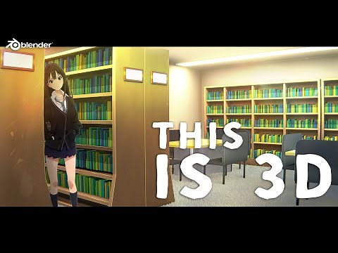 Complete Guide to Making an Anime Library Scene in Blender