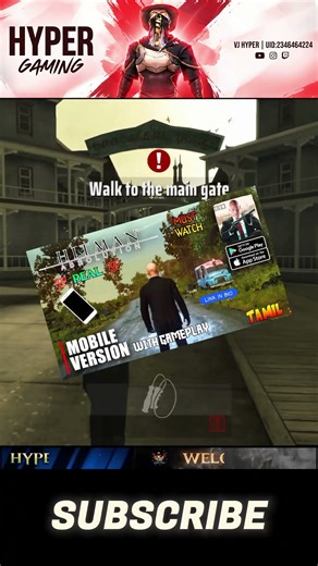 முரட்டு மொட்டை 🔥 Game on Android 💥💯#hitman #hitmanabsolution #new #gaming #shorts #gamer #games #ff