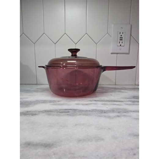 Corning Ware Vision Cranberry 2.5L Saucepan, Vintage Pot, Glass Lid, Replacement USA Kitchenware, - Etsy