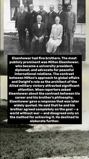 Eisenhower's Brother Became A Prominent Pacifist — Ike Said They Agreed On Everything Except Method