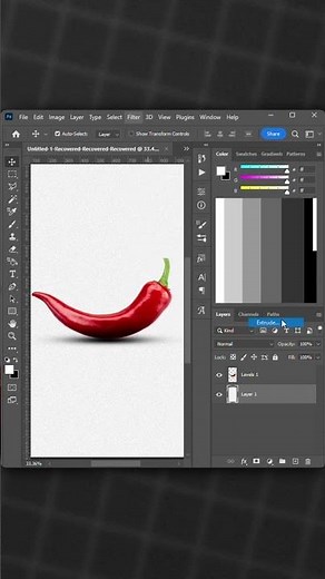 😱 This Hidden Photoshop Filter Creates Amazing 3D Effects! #photoshop