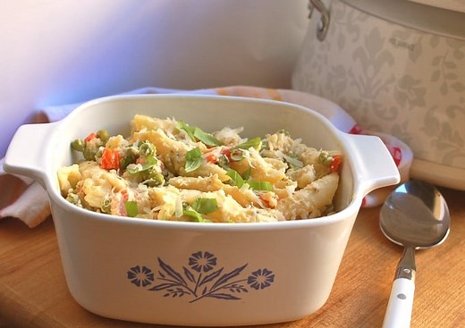 Slow Cooker Pasta Primavera | Simple Nourished Living