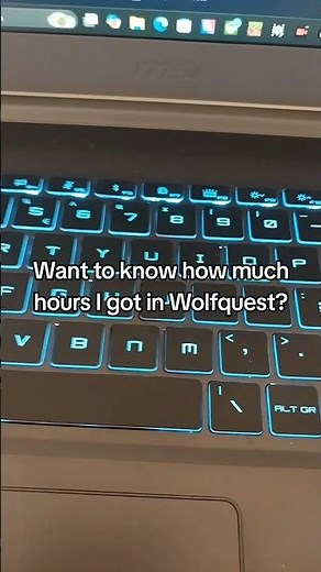 This is how much hours I have in Wolfquest Anniversary Edition