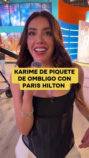 KARIME SE CODEA CON PARIS HILTON Y GLORIA TREVI . . #karimepindter #matrioshka #gloriatrevi #parishilton