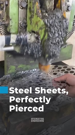 Efficient Metal Piercing with a Giant Piston