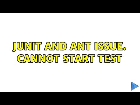 junit and ant issue. Cannot start test (3 Solutions!!)