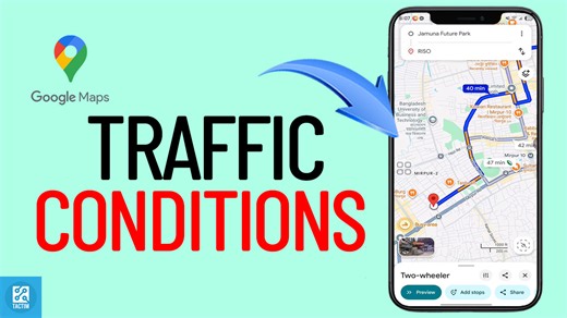 How To Check Traffic Conditions In Real Time On Google Maps 2025 Avoid traffic jams with ease!  Learn how to check real-time traffic conditions on Google Maps 2025 and choose the fastest route every time you travel. #Techavro #Tactim #traffic #GoogleMaps | Techavro | Facebook