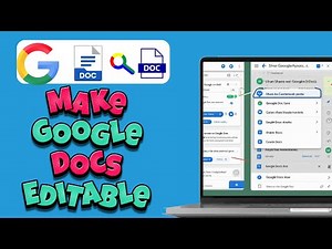 How to Make Google Docs Editable by Anyone