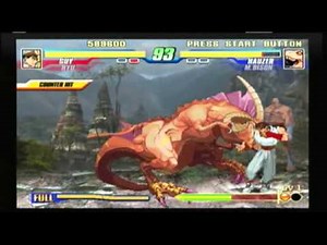 Capcom Fighting Evolution - Ryu & Guy Playthrough
