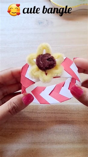 Quickly bangle making 🥰 | DIY paper craft idea #diy #craft #ceylocraft #handmade #bangel