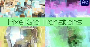 Pixel Grid Transitions for After Effects
