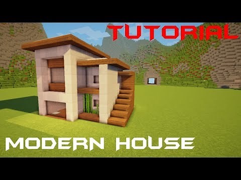 Minecraft: How to Build a Small Modern House Tutorial + Interior (#19)
