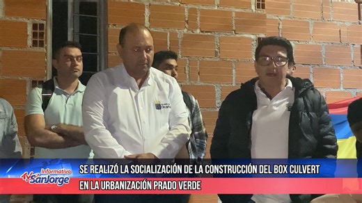 Se realizó la socialización de la construcción del box culvert en la urbanización Prado Verde | Tv San Jorge