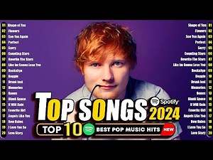 Billboard Hot 100 Songs of 2024 - Charlie Puth, Selena Gomez, Ed Sheeran, Ava Max-Top Songs 2024