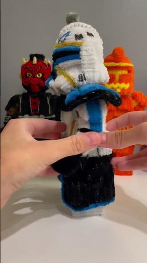 Lego Phase 2 Captain Rex Figure Made Only With Pipe Cleaners