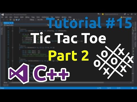 C++ Tutorial 15 - Making simple Tic Tac Toe game (Part 2)