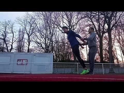 SPRINT partie 2 , départ technique , approche & apprentissage starting-block , 100 m , DRONE Mini 2
