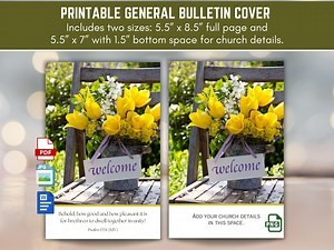 Printable Welcome or Homecoming Sunday Church Bulletin Cover & Bible Verse, How Pleasant It Is... Dwell Together in Unity, 8.5x11 Bi-fold - Etsy