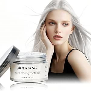 Amazon.com: White Temporary Hair Color Wax - SOVONCARE Washable Hair Dye for Men & Women, All-Day Hold Disposable Hair Styling Clays for Party, Cosplay & Daily 4.23 oz : Beauty & Personal Care