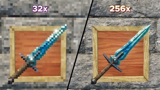 我的世界知名顶级材质包《Patrix》32x-256x演示，（现支持1.21.5）内含下载链接~