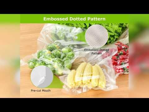 Review: Bonsenkitchen Vacuum Sealer Bags, 20 Gallon 11" x 16"+ 80 Quart 8" x 12"+ 50 Pint 6" x...