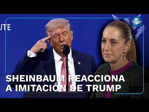 Sheinbaum responde a imitación de Trump de llamada sobre el Golfo de México