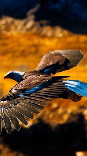 🦅 Power in Motion | Golden Eagle Flying Over the Mountains #shorts