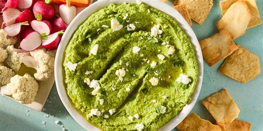 Herby Spring Pea & Feta Dip Is The Perfect Last-Minute App