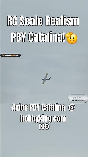 RC Airplane Realism: RC PBY Catalina Stable, Smooth RC Flight Demo