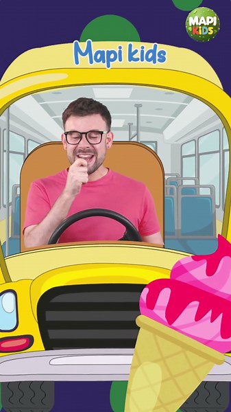 La Canción del Autobús Divertido 🚌 Mapi Kids #Shorts