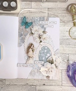 103K views · 3.1K reactions | Scrapbooking ♥️ #art #craft #scrapbooking #journaling #asmr #satisfying #relax #inspiration #love #notebook #fyp #artbyhanan | Art By Hanan | Facebook