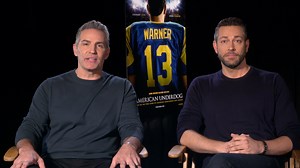 Meet TWO Kurt Warners! Check out the Hall of Fame quarterback and the man who plays him in American Underdog— Zachary Levi. | Kingdom Story Company