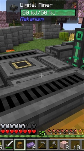 HOW TO USE AUTO EJECT MEKANISM DIGITAL MINER #minecraft #shorts