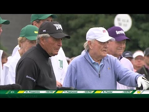 Gary Player, Jack Nicklaus and Tom Watson tee off to open the 2024 Masters 🏌️