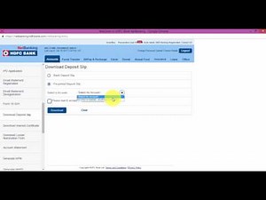 How use Pre filled Deposit Slip to Deposite Cash HDFC bank