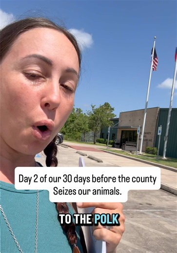 DAY 2 OF TRYING TO SAVE THE ANIMALS FROM THE SEIZURE OUR COUNTY IS PLANNING FOR IN 30 DAYS! A quick clarification about today’s video. ❤️The Animal Control officer in this video is not the one making these decisions. He’s simply the messenger, and throughout our conversation he was respectful, answered our questions, and even pointed us toward what he believes is our best option: contacting the Polk County Texas Commissioners and working to change the ordinance while requesting an extension. Our