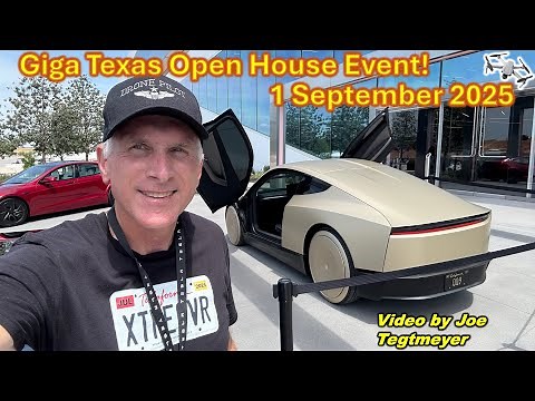 1 September 2025 Giga Texas Open House, Cybercab Details & Production Line Progress, & Factory Tour!