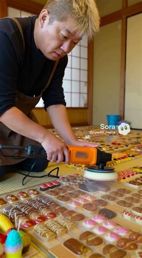 What if Horiemon created an art resin floor filled with food samples from festivals? We tried mak...