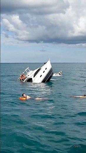 Luxury Yacht Begins to Sink Off Cape Town Coast | Shocking Real Footage